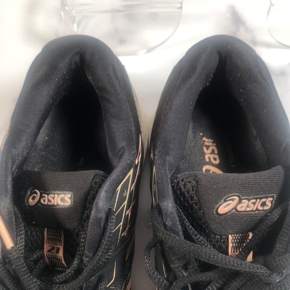 Asics Gel Cumulus 21 Running Shoes Black and Rose Gold Womens Size 6.5 - Picture 11 of 11